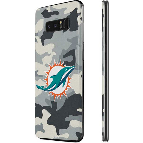 NFL Miami Dolphins Camo Galaxy Note 8 Skin