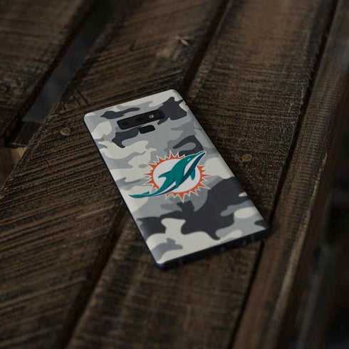 NFL Miami Dolphins Camo Galaxy Note 9 Skin