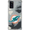NFL Miami Dolphins Camo Galaxy Note20 5G Clear Case
