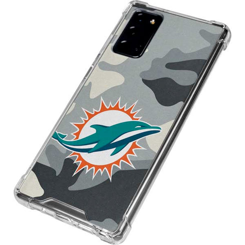 NFL Miami Dolphins Camo Galaxy Note20 5G Clear Case