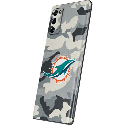 NFL Miami Dolphins Camo Galaxy Note20 5G Skin