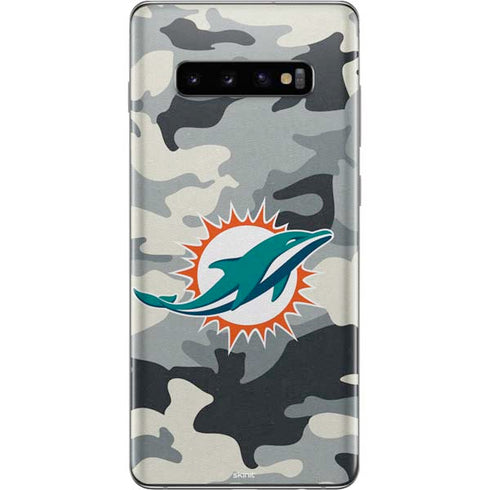 NFL Miami Dolphins Camo Galaxy S10 Plus Skin