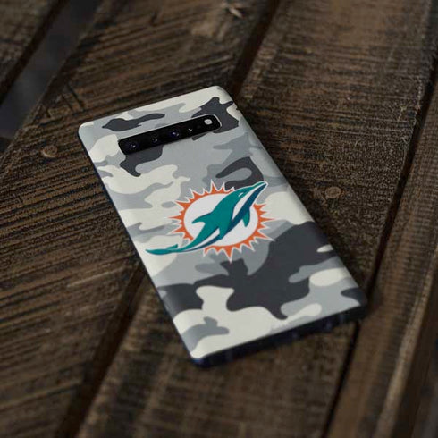 NFL Miami Dolphins Camo Galaxy S10 Plus Skin