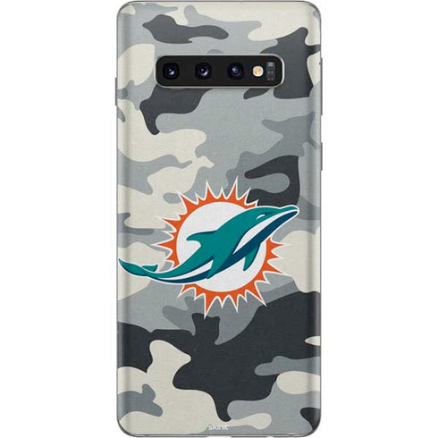NFL Miami Dolphins Camo Galaxy S10 Skin