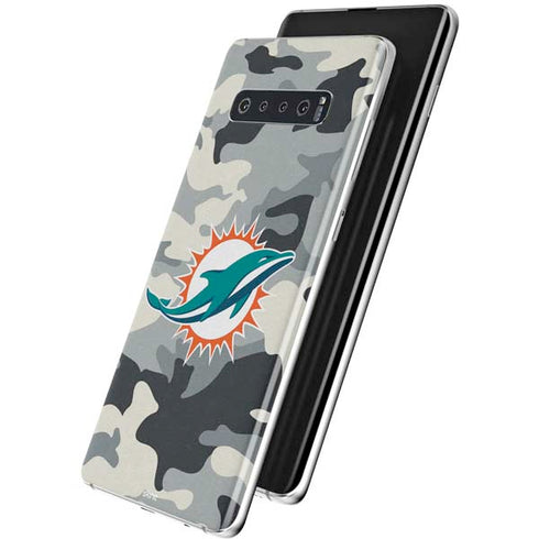 NFL Miami Dolphins Camo Galaxy S10 Skin