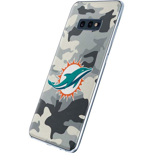 NFL Miami Dolphins Camo Galaxy S10e Skin