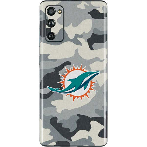 NFL Miami Dolphins Camo Galaxy S20 Fan Edition Skin
