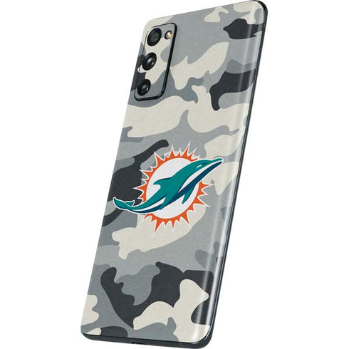 NFL Miami Dolphins Camo Galaxy S20 Fan Edition Skin