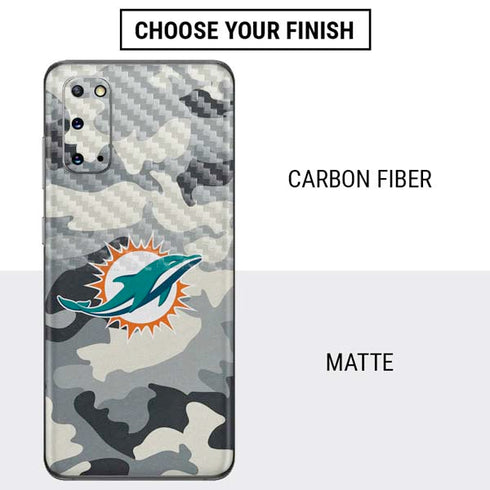 NFL Miami Dolphins Camo Galaxy S20 Skin