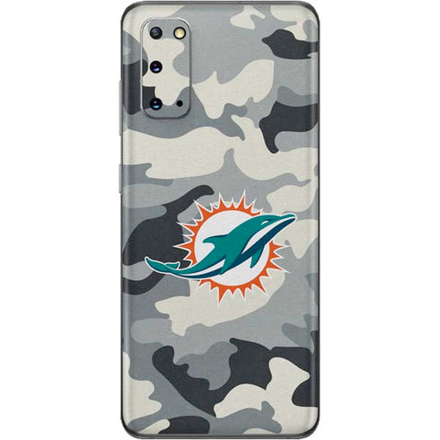 NFL Miami Dolphins Camo Galaxy S20 Skin