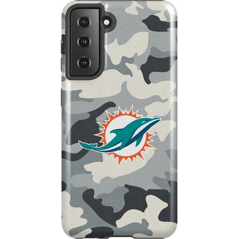 NFL Miami Dolphins Camo Galaxy S21 5G Pro Case