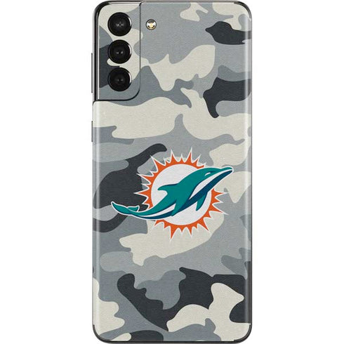 NFL Miami Dolphins Camo Galaxy S21 Plus 5G Skin