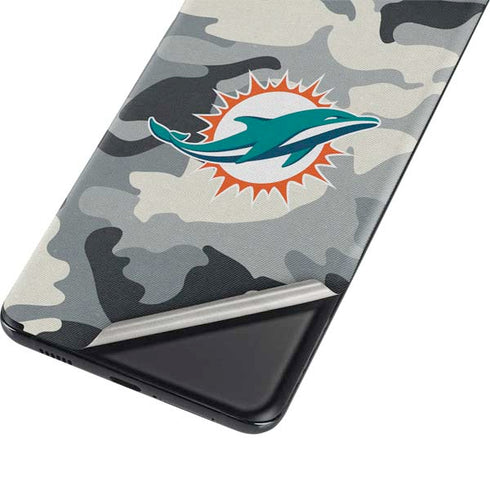 NFL Miami Dolphins Camo Galaxy S21 Plus 5G Skin