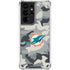 NFL Miami Dolphins Camo Galaxy S21 Ultra 5G Clear Case
