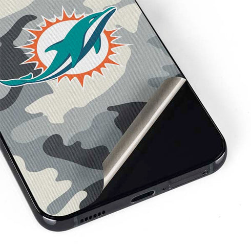 NFL Miami Dolphins Camo Galaxy S22 Plus Skin