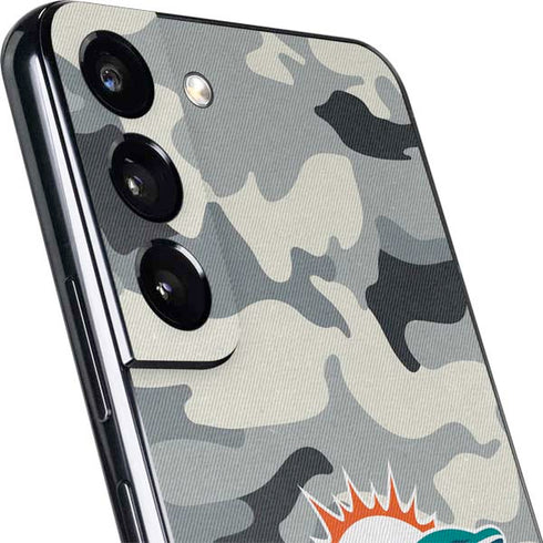 NFL Miami Dolphins Camo Galaxy S22 Skin