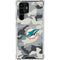 NFL Miami Dolphins Camo Galaxy S22 Ultra Clear Case