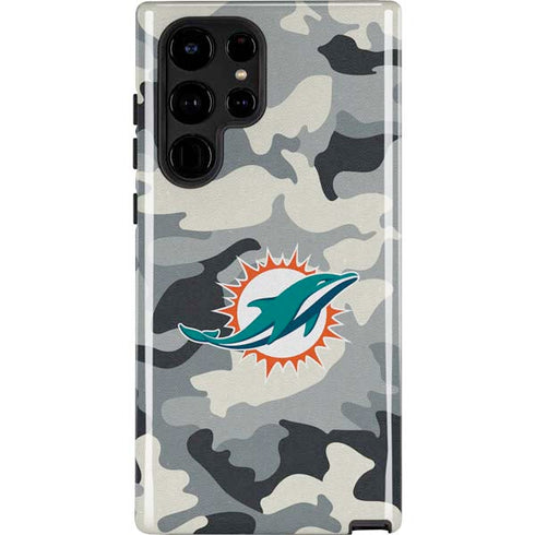 NFL Miami Dolphins Camo Galaxy S22 Ultra Pro Case