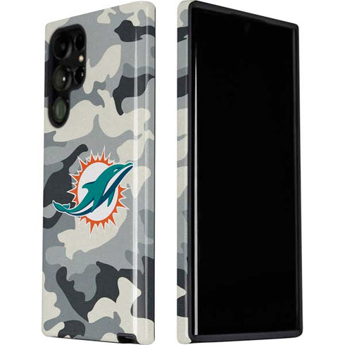 NFL Miami Dolphins Camo Galaxy S22 Ultra Pro Case