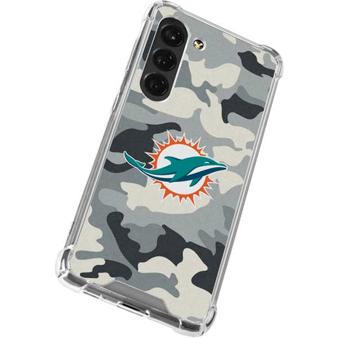NFL Miami Dolphins Camo Galaxy S23 Clear Case