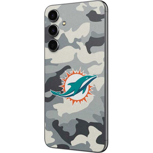 NFL Miami Dolphins Camo Galaxy S23 FE Skin