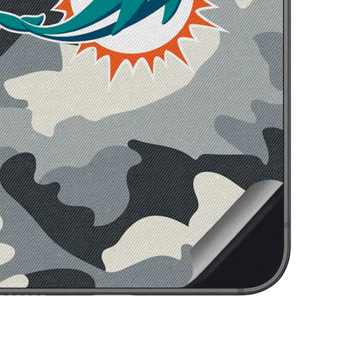 NFL Miami Dolphins Camo Galaxy S23 FE Skin