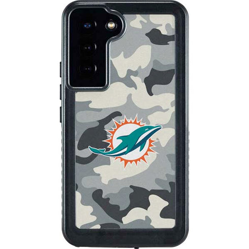 NFL Miami Dolphins Camo Galaxy S23 Plus Waterproof Case