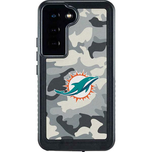 NFL Miami Dolphins Camo Galaxy S23 Waterproof Case