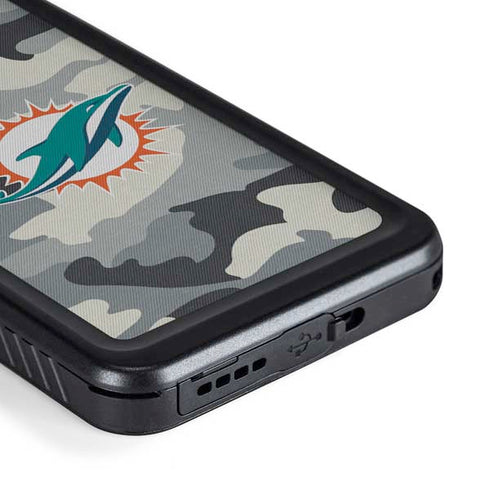 NFL Miami Dolphins Camo Galaxy S23 Waterproof Case