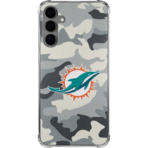NFL Miami Dolphins Camo Galaxy S24 Plus Clear Case