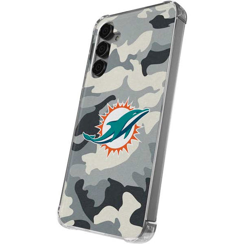 NFL Miami Dolphins Camo Galaxy S24 Plus Clear Case