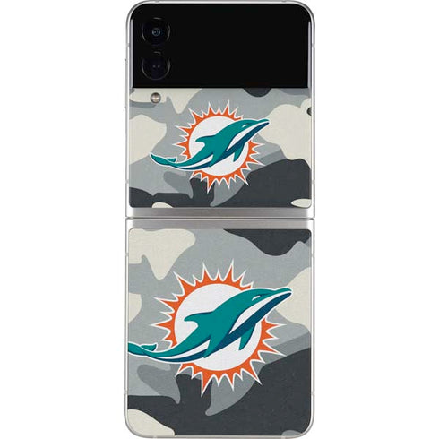 NFL Miami Dolphins Camo Galaxy Z Flip4 5G Skin
