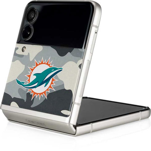 NFL Miami Dolphins Camo Galaxy Z Flip4 5G Skin