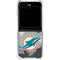 NFL Miami Dolphins Camo Galaxy Z Flip5 5G Clear Case