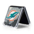 NFL Miami Dolphins Camo Galaxy Z Flip5 5G Clear Case