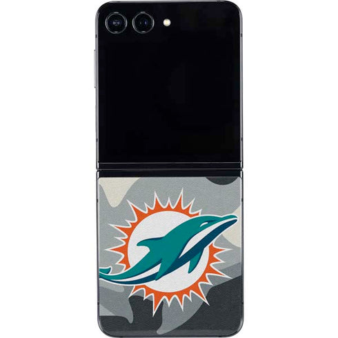 NFL Miami Dolphins Camo Galaxy Z Flip5 5G Skin