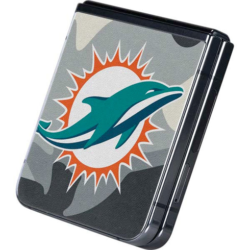 NFL Miami Dolphins Camo Galaxy Z Flip5 5G Skin