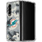 NFL Miami Dolphins Camo Galaxy Z Fold4 5G Clear Case