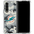 NFL Miami Dolphins Camo Galaxy Z Fold4 5G Clear Case