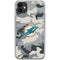 NFL Miami Dolphins Camo iPhone 11 Clear Case