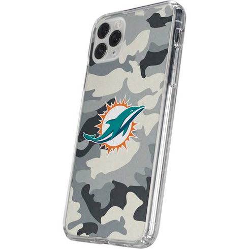 NFL Miami Dolphins Camo iPhone 11 Pro Clear Case