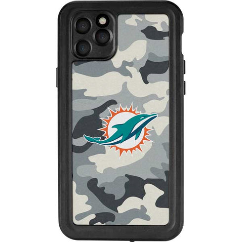 NFL Miami Dolphins Camo iPhone 11 Pro Max Waterproof Case