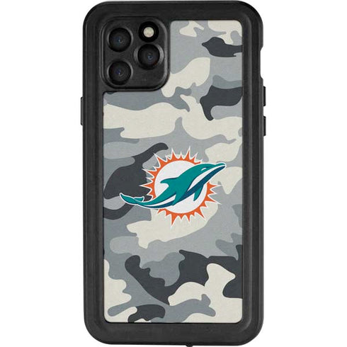 NFL Miami Dolphins Camo iPhone 11 Pro Waterproof Case