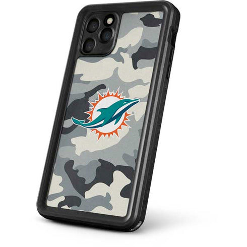 NFL Miami Dolphins Camo iPhone 11 Pro Waterproof Case