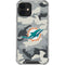 NFL Miami Dolphins Camo iPhone 12 Clear Case
