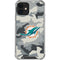 NFL Miami Dolphins Camo iPhone 12 Mini Clear Case