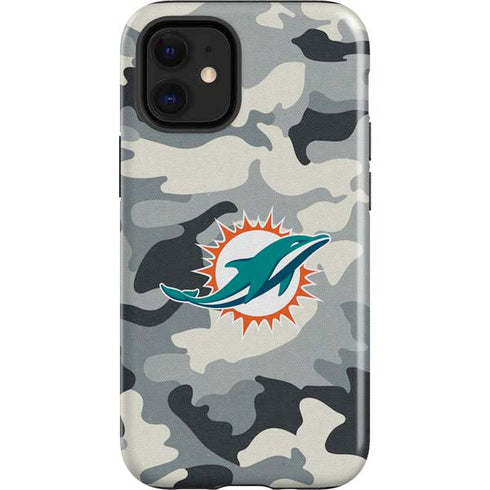NFL Miami Dolphins Camo iPhone 12 Mini Impact Case
