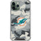 NFL Miami Dolphins Camo iPhone 12 Pro Clear Case