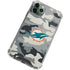 NFL Miami Dolphins Camo iPhone 12 Pro Clear Case