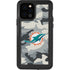 NFL Miami Dolphins Camo iPhone 12 Pro Waterproof Case